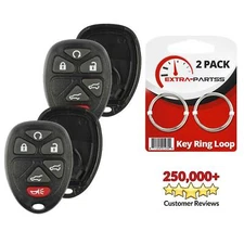 2 New Remote Start SUV Keyless Car Key Fob Shell Case & Pad 6B for Ouc60270