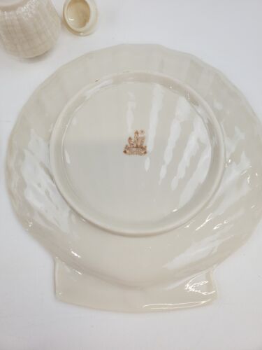 Belleek Ireland Teller, Tasse und Zucker gelb 1965-1980+ - Bild 9 von 12