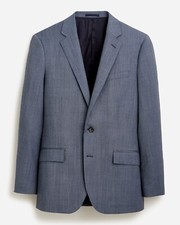 $550 J.Crew Ludlow Slim-fit Italiano Elástico Lana Traje Chaqueta Azul Atlántico 38R