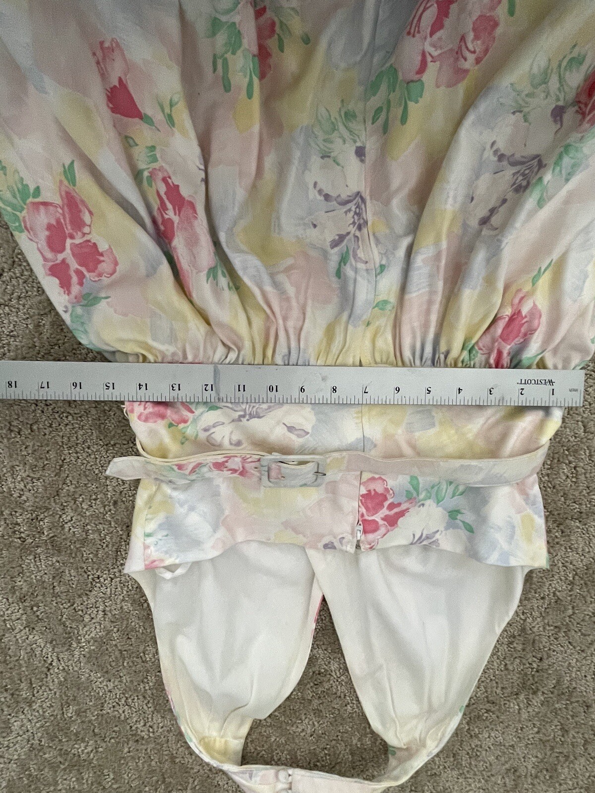 Vintage 70’s  Act 1 New York Floral Long Halter S… - image 10