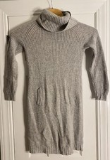 Philosophy Womens Cowl Neck Sweater Dress Size XS Grey