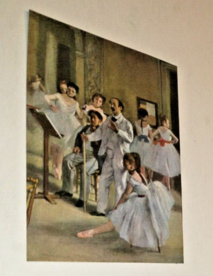 Edgar Degas ~ The Dance Foyer At The Opera 1954 Albert Skira 3-3/4'' x 5''