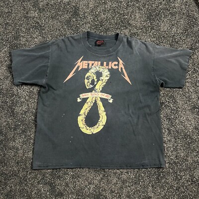 Vintage Metallica Pushead Tshirt XL Don't Tread On Me | eBay UK