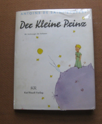 DER KLEINE PRINZ by Antoine de Saint-Exupery -1973 1st German   HCDJ  vintage