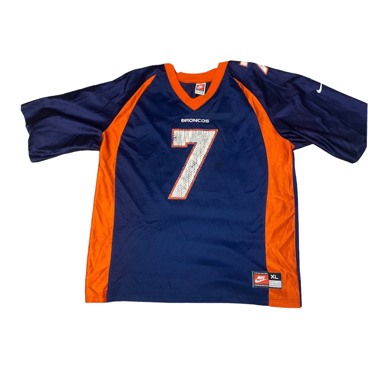Nike Denver Broncos No7 John Elway Grey Men's Stitched NFL Elite USA Flag Fashion Jersey