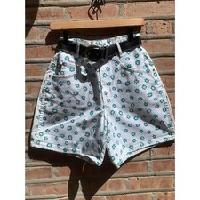 Vintage New Old Stock Flower Chic High Waist 90's Mom Shorts XS/S Denim