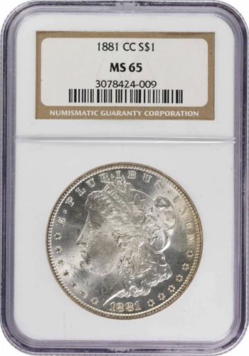 1881-CC Morgan Silver Dollar MS65 NGC