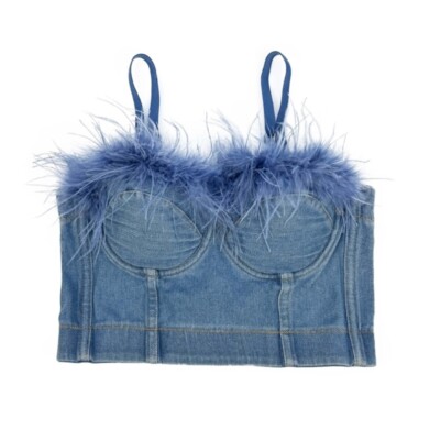 Versatile Fishbone Tanks Camisole Crop Top for Women Pair with Jeans or Skirts