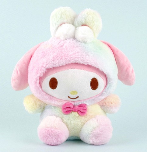 Sanrio Fluffy Bunny Rainbow My Melody Plush