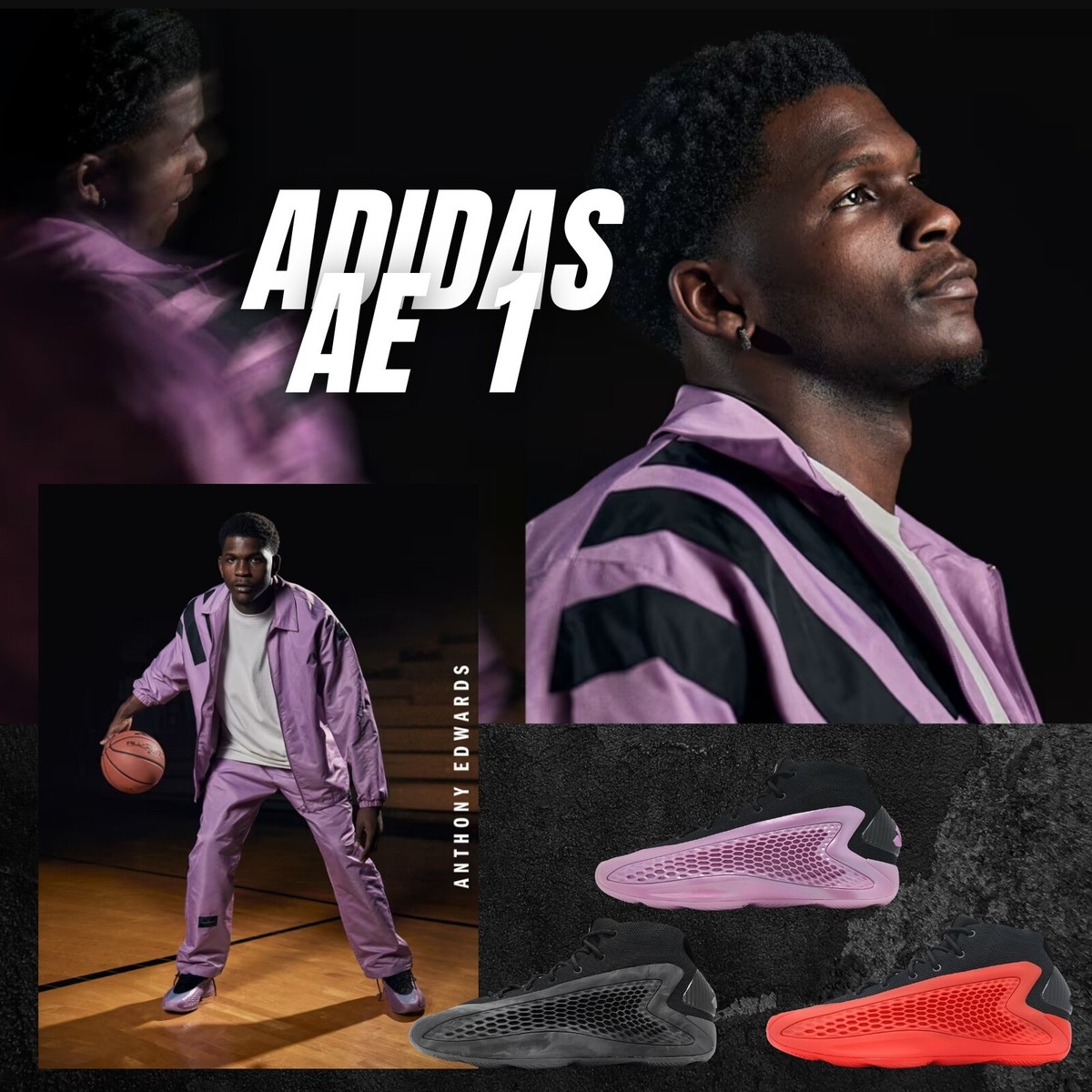 adidas A.E. 1 Anthony Edwards Ant Man Men Basketball Hooper Shoes 