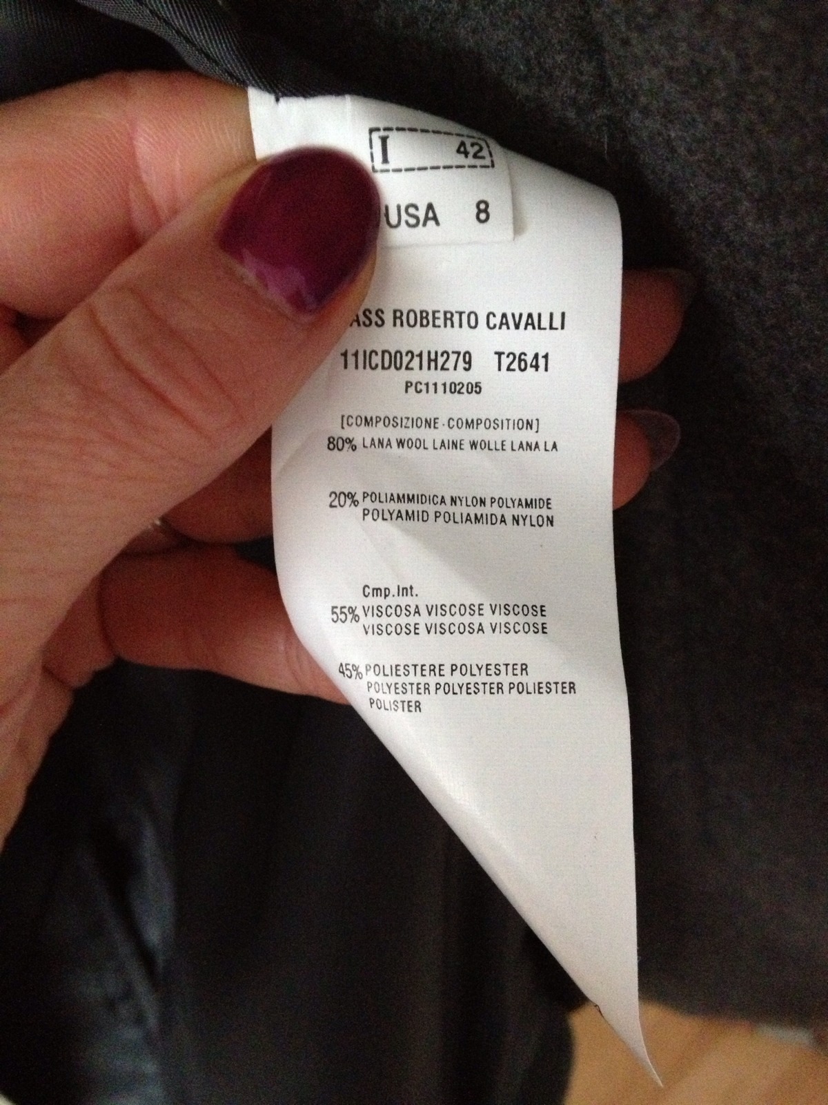 Authentic Perfectly Tailored Roberto Cavalli Wool… - image 11