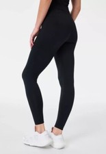 Spanx Women's Look At Me Now Full Length High Rise Black Seamless Leggings Sz M