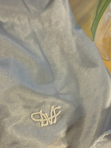 diane von furstenberg Vintage blau Spitze Nylon Halb Slip Gr. Small - Bild 1 von 5