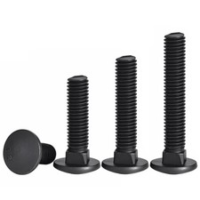 Black Carriage Bolt Grade 8.8 Steel Square Neck Bolt M6M8M10M12~M24 Coach Screws
