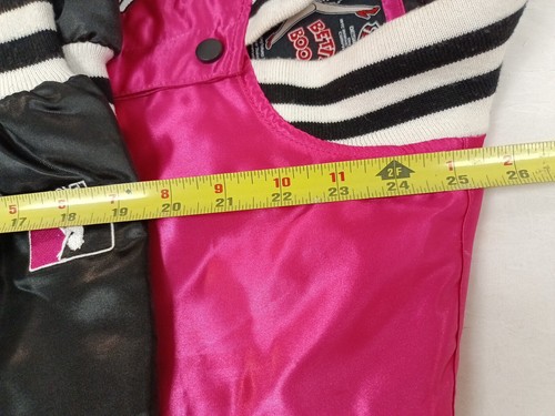 BETTY BOOP Womans Small Jacket Pink Black Embroidered Authentic Apparel Vintage - Picture 19 of 23