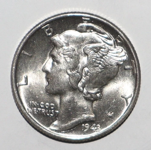 1943 Mercury Dime BU (Q192)