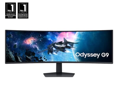 ［ジャンク］Samsung Odyssey G9 49インチ SAMSUNG ODYSSEY G9 49” Gaming Monitor, LC49G95TSSNXZA, SEE