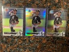 Alec Hansen RC LOT 3x 2017 Bowman Draft Refractor Chrome & Base #BDC23 White Sox