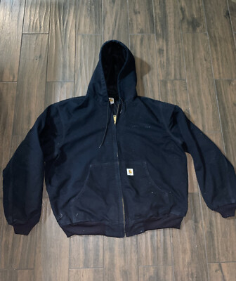CARHARTT Men's Size X Large Dark Blue Chore Barn Active Jacket