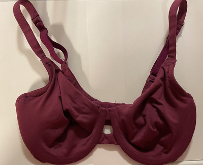NWOT Felina Burgandy Size 32C Sensational Underwire Seamless Unlined Bra 215031