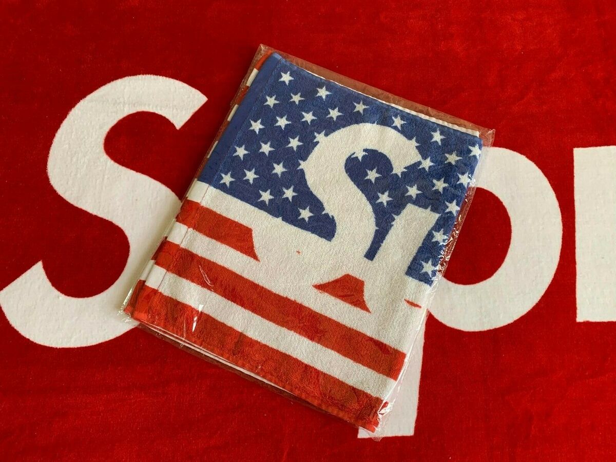 Supreme American Flag Beach Towel USA Authentic NEW SS 2012 Supreme American Flag Beach Towel USA Authentic NEW SS 2012