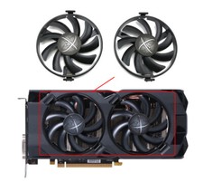 Cooler Fan For XFX Amd Radon R7 370 RX 470 480 570 580 460 RX460 FDC10H12S9-C