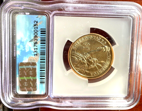 MS63 2007 Washington Presidential $1 Missing Edge Lettering - Struck Thru Grease - Picture 4 of 5
