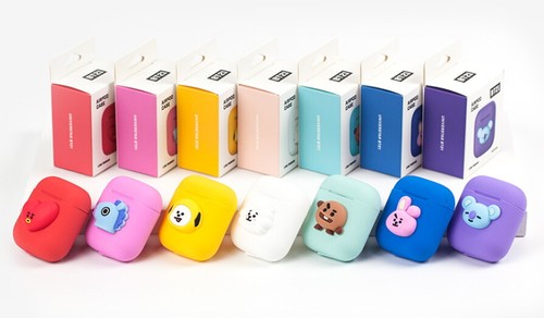 BTS BT21 Official For AirPods Case Silicon Cover Skin Authentic - Picture 9 of 12