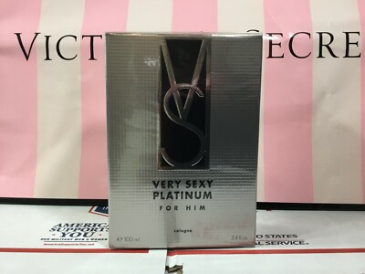 VICTORIA'S SECRET VERY SEXY PLATINUM FOR HIM COLOGNE 3.4oz 100ml