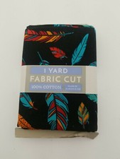 Feather Themed 100 Cotton Fabric 1 Yard