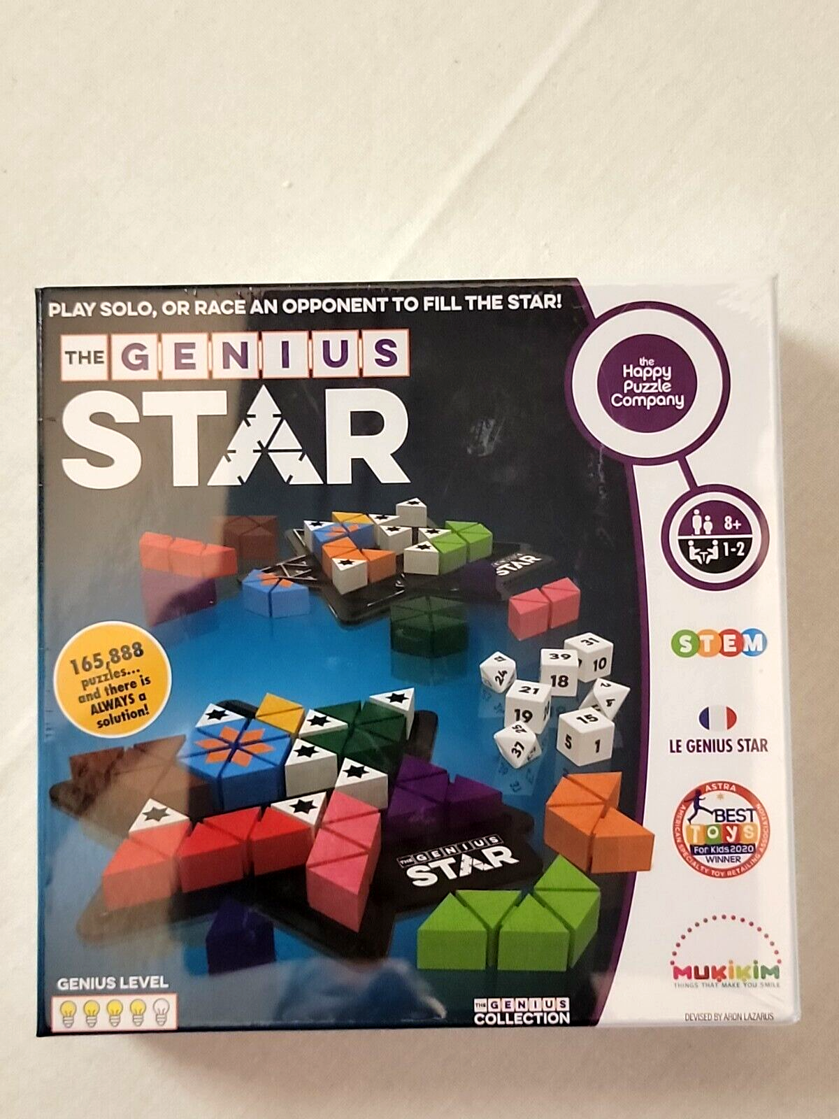 New Sealed "The Genius Star" Toy Of The Year Award Board Game Happy Puzzle  STEM 716053036186 | eBay