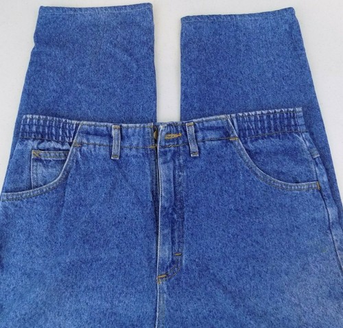 L.L.Bean Freeport, Maine~Vintage Straight Leg Blue Jeans~Size 14~Made In USA - Picture 4 of 7