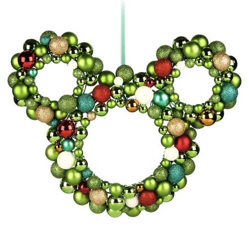 Disney Parks World 2023 Christmas Mickey Mouse Icon Holiday Wreath New- - Picture 2 of 3