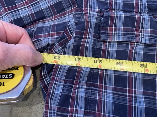 Vtg VANS 66 Off-The-Wall Vintage 90s Y2k Shirt Mens L Blue Red Check Plaid - Picture 2 of 5