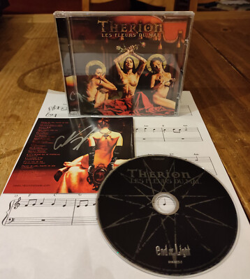 Therion Cd ''Les Fleur Du Mal'' Neu!!! mit Originalautogramm Christofer Johnsson!