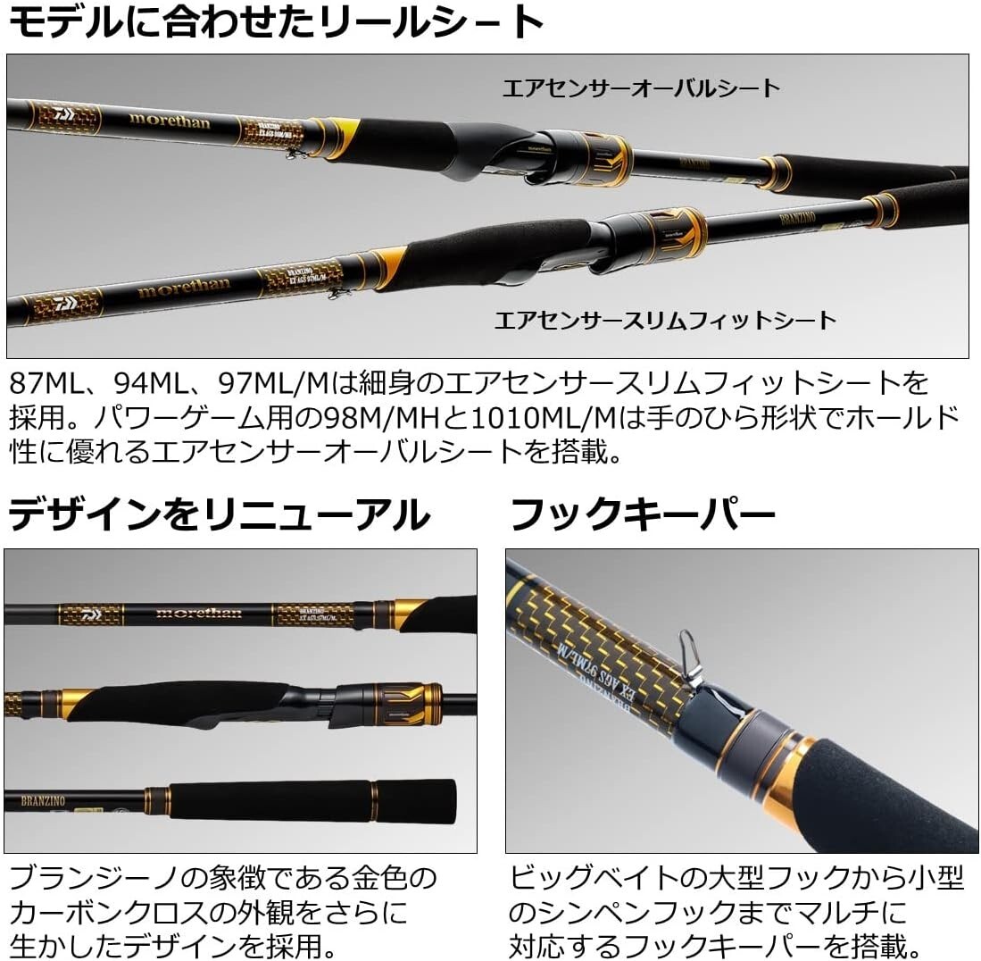 Daiwa 20 Morethan BRANZINO EX AGS 1010ML/M Spinning Rod Carbon