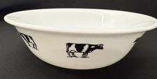 Set of 6 Corelle Annies Cows Cereal Soup Bowls by Corning