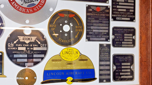 Lincoln Sport 1923 Aircraft Data Plate Custom Made for Dennis Trone - Picture 4 of 4
