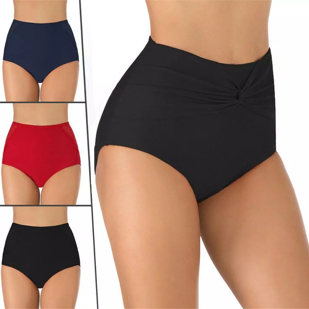 Women Swim Trunk Swimwear Bikini Bottom Swim Shorts High Waist Tankini Shorts