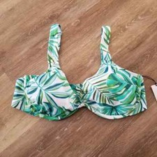 NWT Shade  Shore Tropical Print Underwire Bikini Top Size 36B