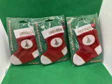 Stravina Personalized Mini Christmas Stocking Caroline Chelsea -OR- Heather NEW