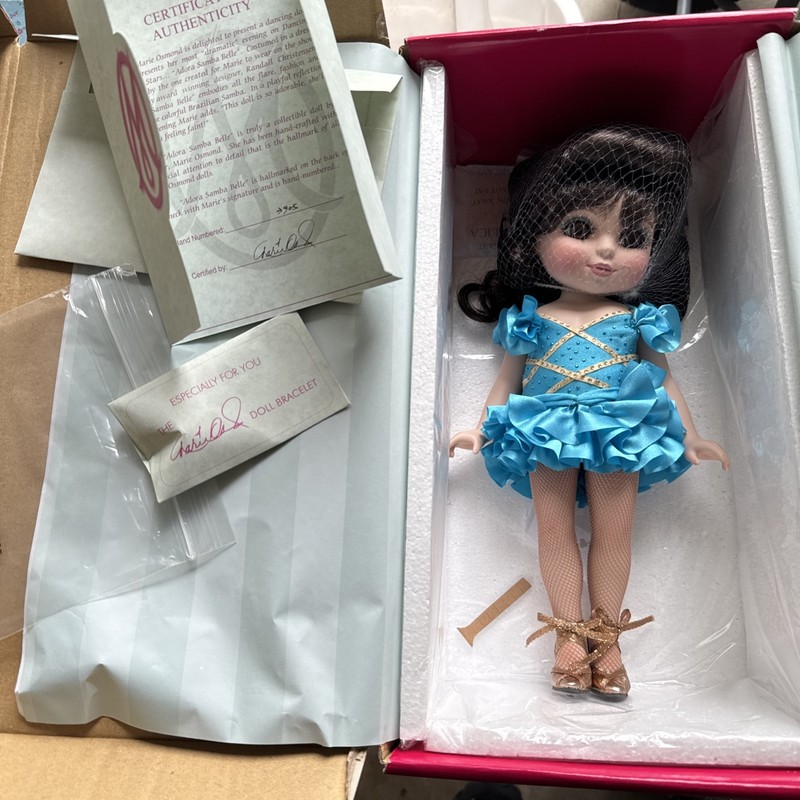 Marie Osmond Collector Doll Dancing with the Stars Adora  Samba Belle Blue 
