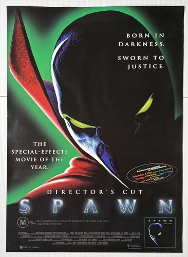 Spawn Director's Cut 1997 Original Australian Video Store Movie Poster VHS