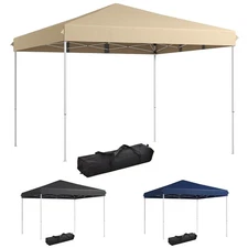 Outsunny 13' x 13' Pop Up Canopy Tent Folding Instant Sun Shade for Party