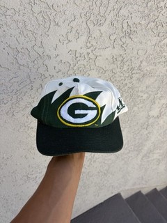 VTG 90s Green Bay Packers LogoAthletic NFL Pro Line Sharktooth Hat Snapback Used