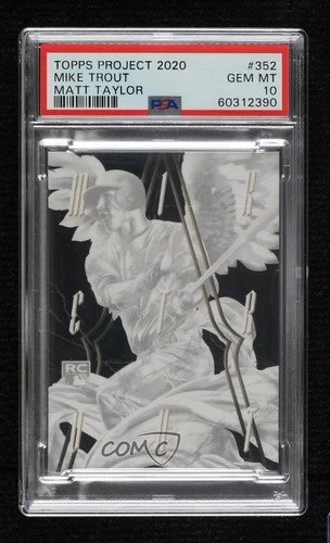 2020 Project 2011 Topps Update /9091 Mike Trout Matt Taylor #352 PSA 10 GEM MT
