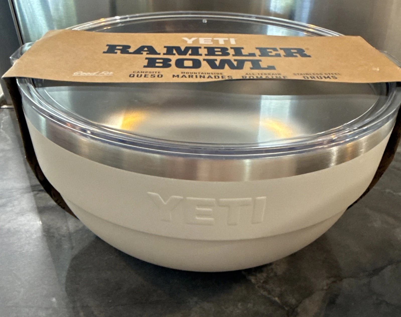 Yeti 4.5 Quart Bowl Cape Taupe Insulated Stackable with Lid New