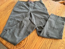 Wrangler All Terrain Gear Pants Mens 38x32 Gray Double Knee Utility Straight