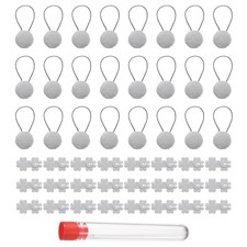 24Pcs Duvet Clip, Double-Sided Cotton Quilt Fasteners with Hook Device, Gray