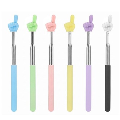 6PCS Pointer Finger Sticks, Extendable Teacher Pointer for Classroom, Retract...